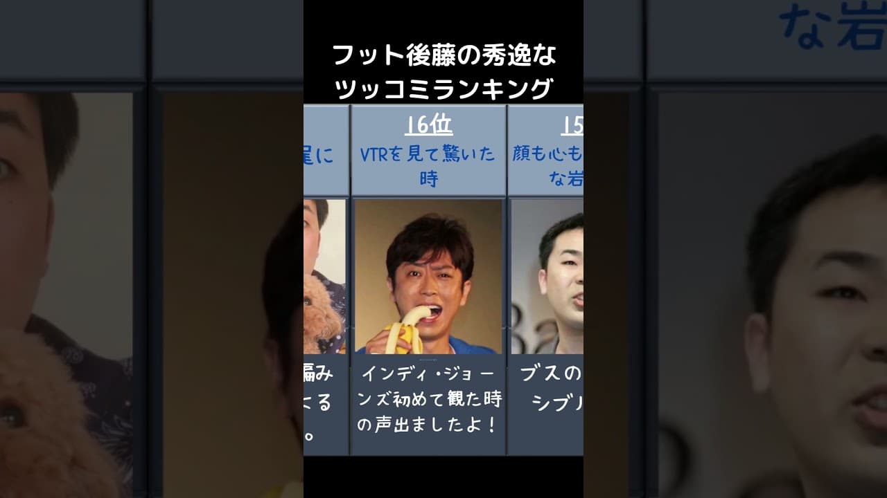 【Top20-Top11】フットボールアワー後藤秀逸ツッコミランキング#Shorts